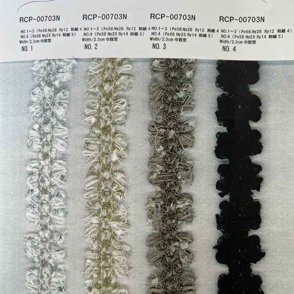 【50㎝から】RCP-00703N レースリボン　レース　ブレード　フリンジ　フリンジレース 6枚目の画像