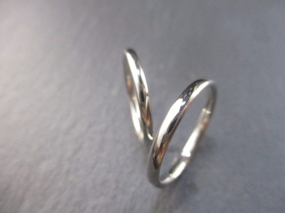 【結婚指輪SOLIS】  APOLO アポロ 2本セット限定特別価格　PT950•K18鍛造指輪 10枚目の画像