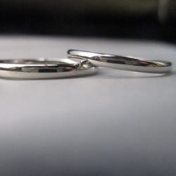 【結婚指輪SOLIS】  APOLO アポロ 2本セット限定特別価格　PT950•K18鍛造指輪 2枚目の画像