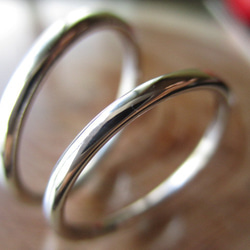 【結婚指輪SOLIS】  APOLO アポロ 2本セット限定特別価格　PT950•K18鍛造指輪 7枚目の画像