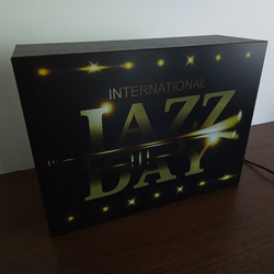 ジャズ JAZZ DAY ジャズ喫茶 トランペット アメリカン カフェ サイン 看板 置物 雑貨 LEDライトBOX 4枚目の画像