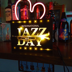 ジャズ JAZZ DAY ジャズ喫茶 トランペット アメリカン カフェ サイン 看板 置物 雑貨 LEDライトBOX 6枚目の画像