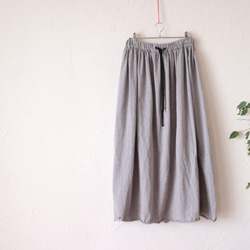 灰色棉質素色半身裙 No.223 第12張的照片