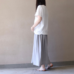 灰色棉質素色半身裙 No.223 第8張的照片