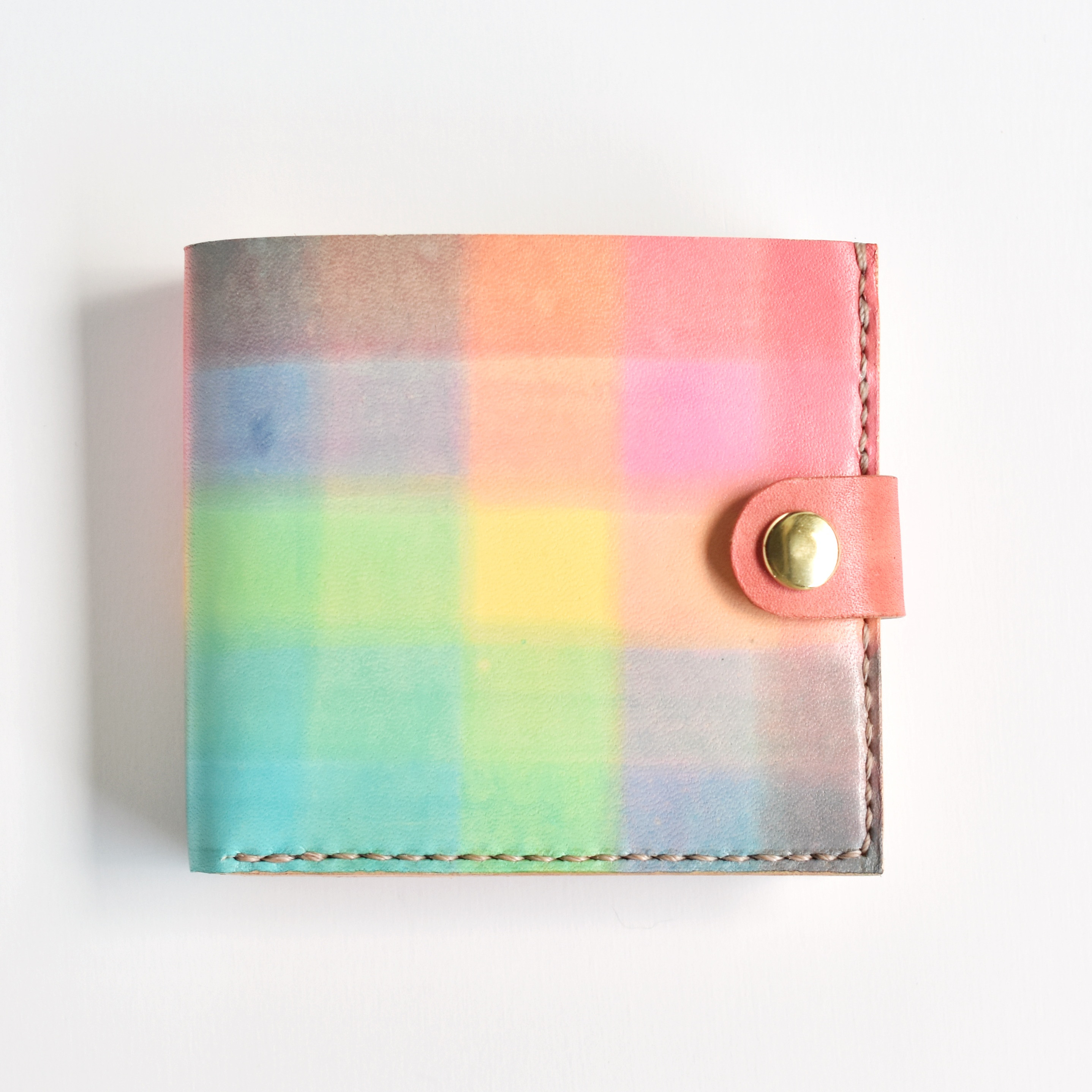 革の手染め財布 「Joy（二つ折り財布）」