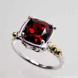 ガーネット リング / Mozambique Garnet Ring 2枚目の画像