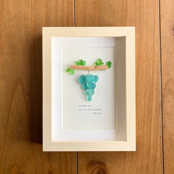 ステンドグラス レモンモチーフのパネル(スタンド付) その他アート