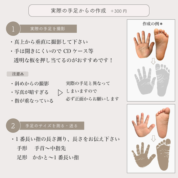 命名書　手足形付き　バースデイポスター 4枚目の画像