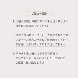 命名書　手足形付き　バースデイポスター 7枚目の画像