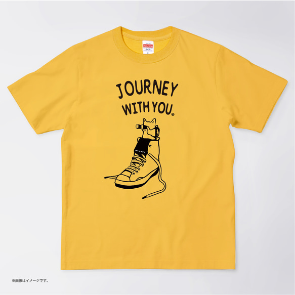 ハイクオリティー Tシャツ「JOURNEY WITH YOU」5.6オンス 5枚目の画像
