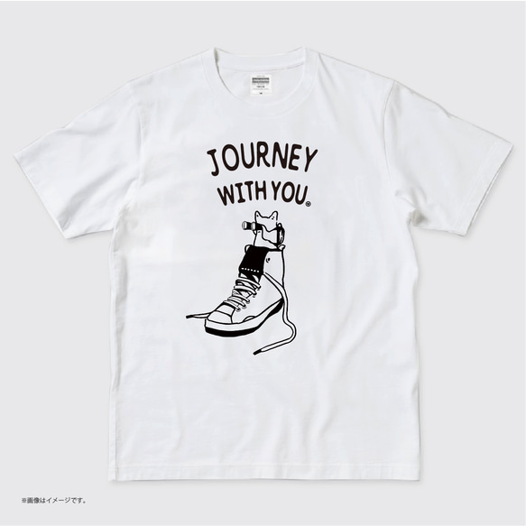 ハイクオリティー Tシャツ「JOURNEY WITH YOU」5.6オンス 3枚目の画像