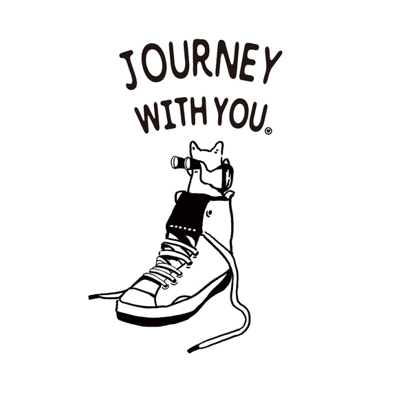 ハイクオリティー Tシャツ「JOURNEY WITH YOU」5.6オンス 2枚目の画像