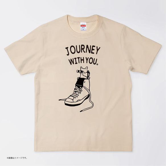 ハイクオリティー Tシャツ「JOURNEY WITH YOU」5.6オンス 4枚目の画像