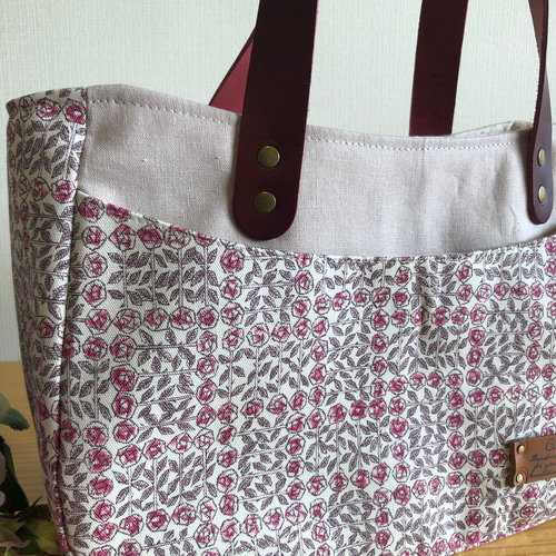 お出かけトートバック リバティー ピンク系 トートバッグ tumugi 通販  