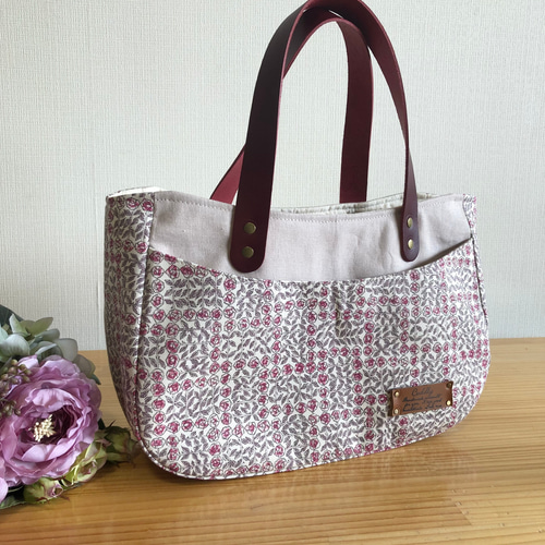 お出かけトートバック リバティー ピンク系 トートバッグ tumugi 通販  