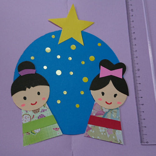 【受注制作】しろくま貯金箱用　七夕☆織姫の衣装 受注制作】しろくま貯金箱用 七夕☆織姫の衣装