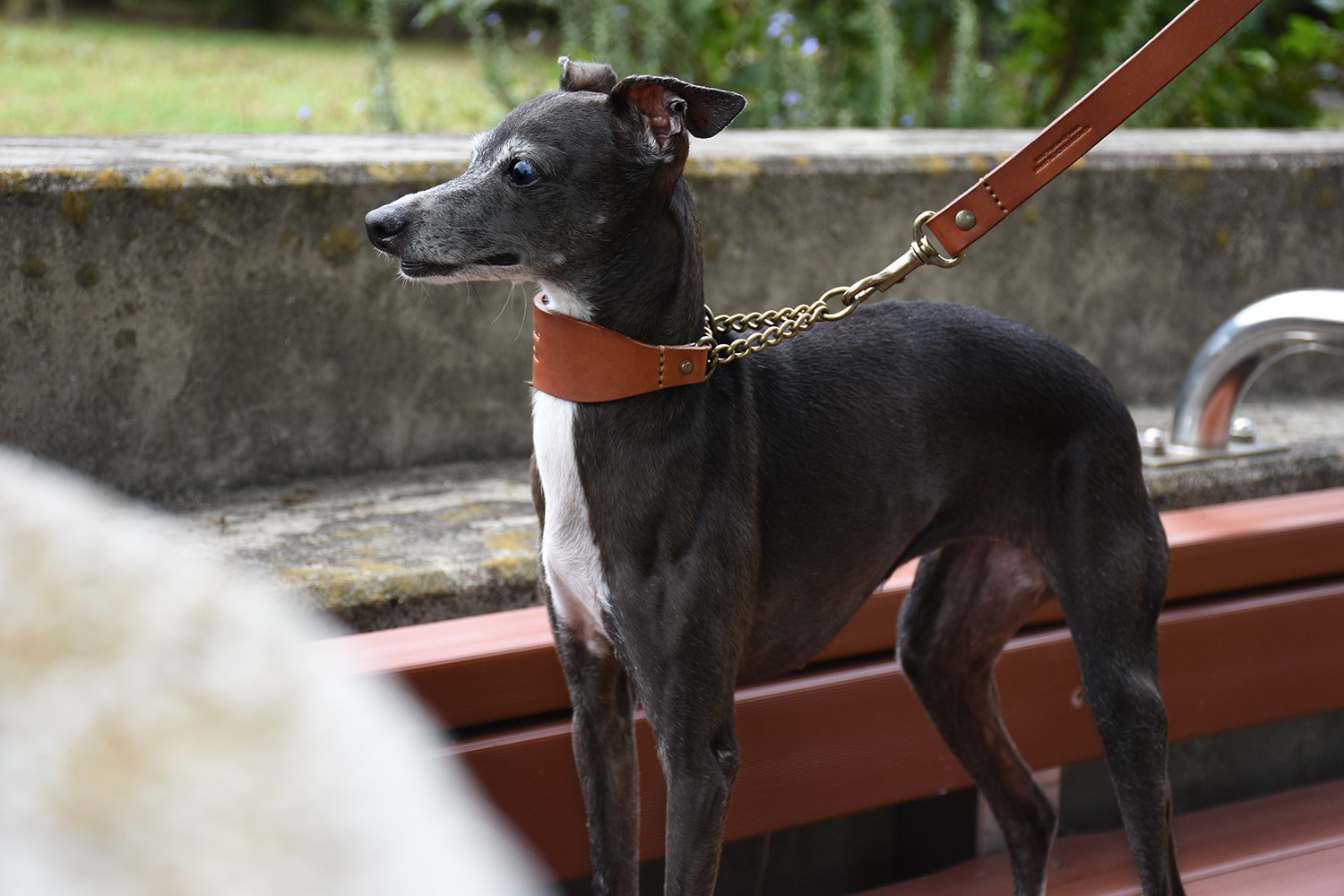 姫路レザーIGハーフチョーク／レンガブラウン