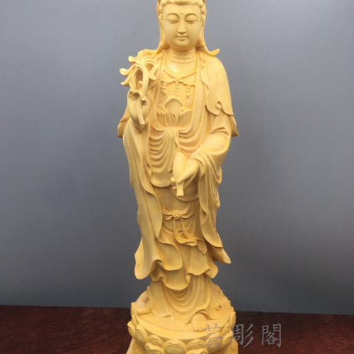 阿弥陀如来三尊 観音菩薩 勢至菩薩 仏教工芸品 木彫仏像 極上品 彫刻