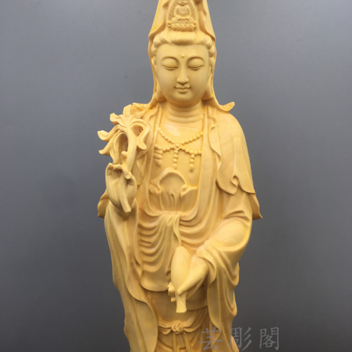 阿弥陀如来三尊 観音菩薩 勢至菩薩 仏教工芸品 木彫仏像 極上品 彫刻