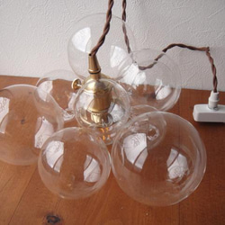 バブルガラスペンダントランプクリアガラスボールシャンデリアペンダントライトガラス玉シャボン玉しゃぼん玉バブルボール 3枚目の画像
