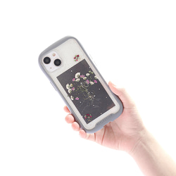 iPhoneケース　スマホケース　かすみ草 ブーケのスマートフォンケース 5枚目の画像