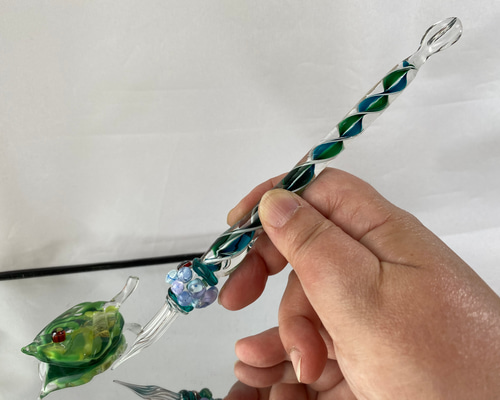 EnergyFrog Pシリーズ　紫陽花 ガラスペン EnergyFrog Pシリーズ紫陽花 ガラスペン