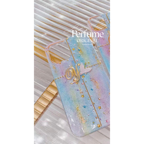 名入れ マーメイド♡キラキラ グリッター✨カラフル 人魚 テール