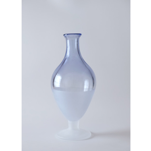 Blue Half Footed Vase 4枚目の画像