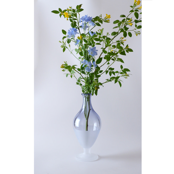 Blue Half Footed Vase 1枚目の画像