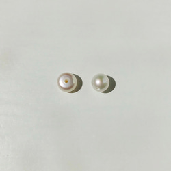 【Petit Button】Grain pearl pierce / earring 6枚目の画像