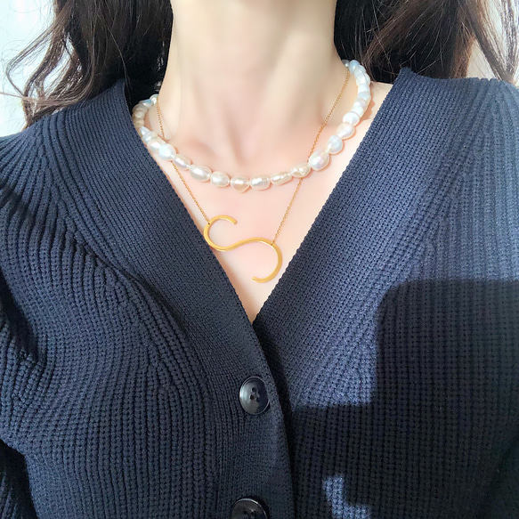 Baroque pearl necklace 9枚目の画像