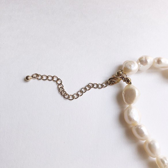 Baroque pearl necklace 4枚目の画像