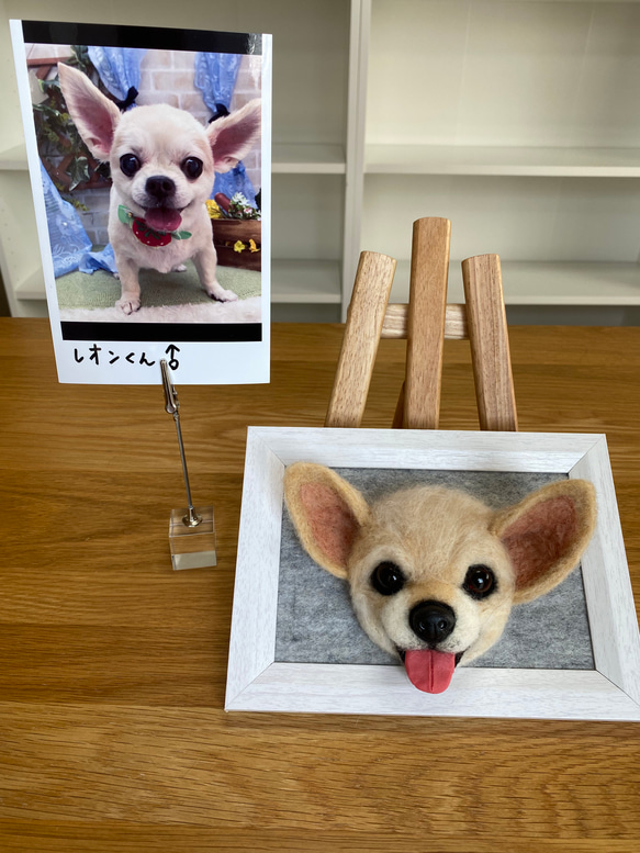 愛犬ちゃんのそっくりなリアルなペット人形をお作りします！　羊毛フェルト　犬　オーダー　ぬいぐるみ　愛犬　　ペット　リアル 4枚目の画像