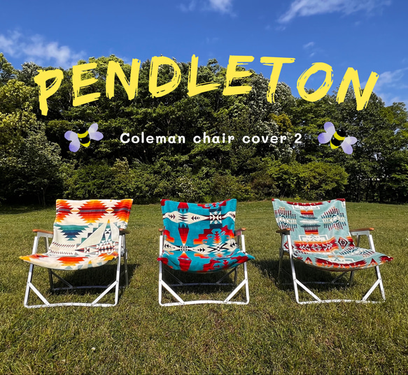 チェアーカバー2:PENDLETON生地使用☆Colemanチェアー 椅子 チェアーカバー2:PENDLETON生地使用☆Colemanチェアー 椅子