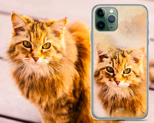 【オーダーメイド】うちの子 スマホケース 猫犬 ペット 肖像画似顔絵 iPhone 15 14 Android全機種対応 4枚目の画像