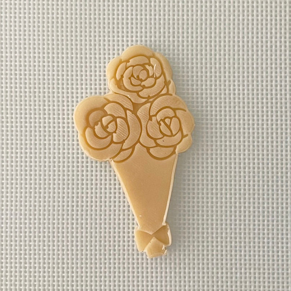 【母の日】カーネーションの花束　クッキー型（スタンプ付き） 3枚目の画像