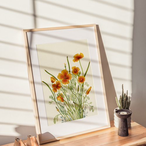 シルビア 花 薔薇 花瓶 バンケット オレンジ背景 額縁 アート 8489cf337e4bf1f401cbb2b74fc6f6