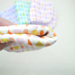 ふわもこハンカチ｜しずく-Raindrop-｜L・20×20cm｜ガーゼハンカチ｜ハンドタオル｜ギフト｜誕生日 6枚目の画像