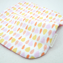 ふわもこハンカチ｜しずく-Raindrop-｜L・20×20cm｜ガーゼハンカチ｜ハンドタオル｜ギフト｜誕生日 7枚目の画像