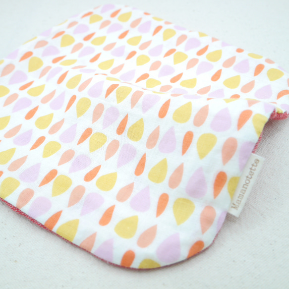 ふわもこハンカチ｜しずく-Raindrop-｜L・20×20cm｜ガーゼハンカチ｜ハンドタオル｜ギフト｜誕生日 7枚目の画像