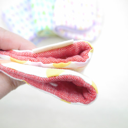 ふわもこハンカチ｜しずく-Raindrop-｜L・20×20cm｜ガーゼハンカチ｜ハンドタオル｜ギフト｜誕生日 5枚目の画像