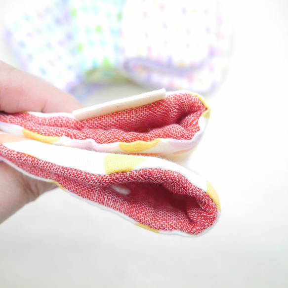 ふわもこハンカチ｜しずく-Raindrop-｜L・20×20cm｜ガーゼハンカチ｜ハンドタオル｜ギフト｜誕生日 5枚目の画像