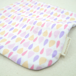 ふわもこハンカチ｜しずく-Raindrop-｜L・20×20cm｜ガーゼハンカチ｜ハンドタオル｜ギフト｜誕生日 8枚目の画像