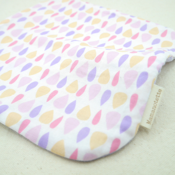 ふわもこハンカチ｜しずく-Raindrop-｜L・20×20cm｜ガーゼハンカチ｜ハンドタオル｜ギフト｜誕生日 8枚目の画像