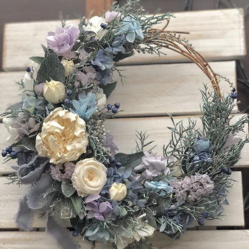 ブルーパープルの三日月リース リース green green 通販 13903777