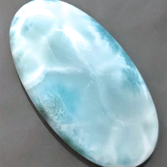 ラリマー[523] 42x22mm 86Cts ルース ルース ／天然石 ／ カボション 8枚目の画像