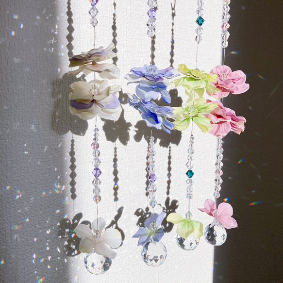 心がほっこりする紫陽花のサンキャッチャー サンキャッチャー