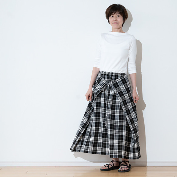 極美品 バーバリーロンドン ラップスカート プリーツ チェック レース