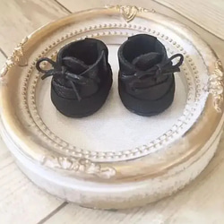 ぬい靴 10cmぬいちゃん 本革 黒レザー 黒ひも ぬいぐるみ さち 通販