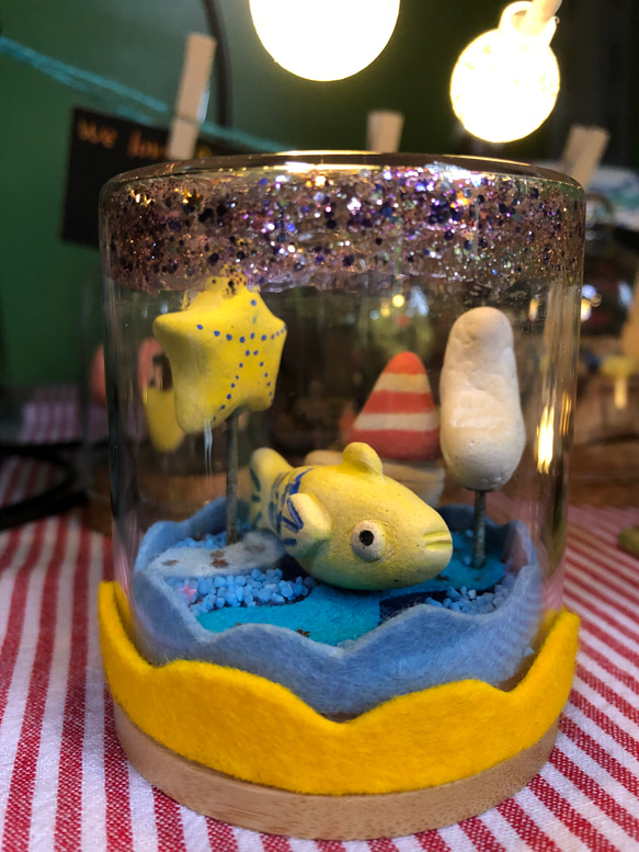 青い魚の形の陶器製風鈴 お魚柄の風鈴 風鈴 アトリエ翡翠 通販 19363323｜Creema(クリーマ)